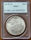 1878-S Morgan Silver Dollar PCGS MS63 MS 63 Rattler Old Green Holder OGH Coin