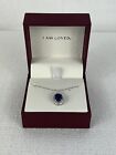 Helzberg Diamonds Blue And White Sapphire Pendant $99.99 Retail New With Tags!