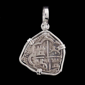 Atocha Sunken Treasure Jewelry - Tri-Shaped Silver Coin Pendant