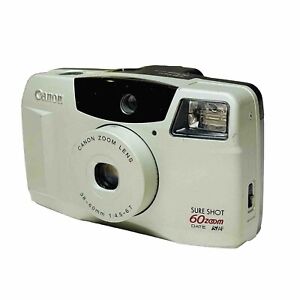 New ListingCanon Sure Shot Camera 60 Zoom 35mm Point & Shoot Film 3V Battery