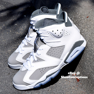Nike Air Jordan 6 Retro Shoes Cool Gray White CT8529-100 Men's & GS Sizes NEW