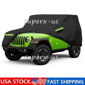 Car Cover For Jeep Wrangler 2 Door CJ YJ TJ JK Dust UV Waterproof Protection (For: Jeep)
