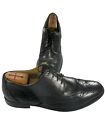 Florsheim Mens Black Leather Wingtip Derby Dress Shoe Size 12 D