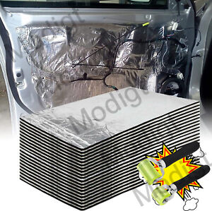 Sound Deadener Mat Noise&Heat Shield Insulation Car Hood Trunk Door 16 ~ 112SQFT