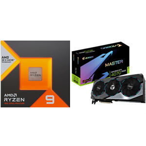 AMD Ryzen 9 7900X3D Gaming Processor + GIGABYTE AORUS GeForce RTX 4070 SUPER MAS