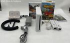 Nintendo Wii Console Model No. RVL-001 With 2 Controllers, AC Adaptor & Games