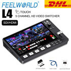FEELWORLD L4 Multi-Camera Video Mixer Switcher 10.1