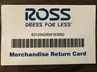 New ListingRoss Gift Card $88.89 Value. Free Shipping!