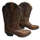 Ariat Heritage R Toe Western Brown Leather Cowgirl Boot Size 8 B