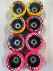 Sure Grip 5050 Speed roller skate set of 8 wheels yellow red pink mix