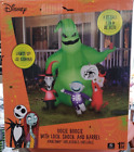 Gemmy 7ft Tall Nightmare Before Christmas Oogie Boogie w/Kids Halloween Inflatab