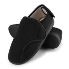 Mens Slippers Memory Foam Diabetic Slippers Wide Fit Adjustable House Shoes