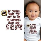 Baby Bodysuit - My Grandma's Crazy Baby Clothes for Infant Boys and Girls