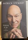 Patrick Stewart Signed Book  - Make it so - First Eition