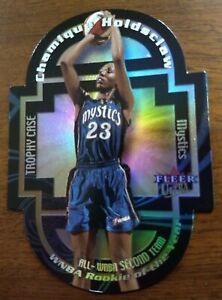 CHAMIQUE HOLDSCLAW, 2000 FLEER ULTRA TROPHY CASE DIE CUT #6 of 10 TC, ROY