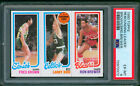 1980-81 Topps FRED BROWNN LARRY BIRD RC RON BREWER SP PSA 6 EX-Mint Nice Color