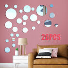 3D Mirror Wall Stickers Acrylic Circle DIY Mural Decal Art Home Decor Removable