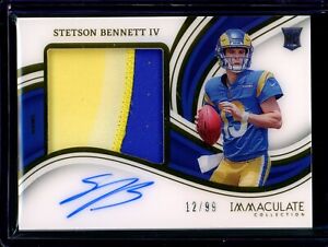 New Listing2023 Panini Immaculate Rookie Patch Auto #PP-SB4 Stetson Bennett IV /99 RPA