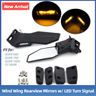 Wind Wing Rearview Mirrors w/ LED Turn Signal Light for GSXR600 GSXR750 GSXR1000 (For: 2007 Suzuki GSXR600)