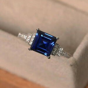 Fashion 925 Silver Ring Women Jewelry Cubic Zircon Wedding Ring Sz 6-10