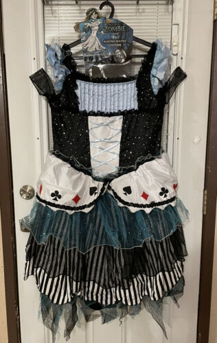 NWT Once upon A Zombie Alice Hauntingly Beautiful Costume Size Large Fast Ship!