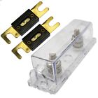 1/0/4/8 Gauge ANL Fuse Holder with 2 Pack Gold Plated 250 Amp ANL Fuse