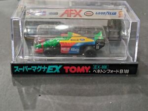 LIGHTLY USED IN THE CUBE JAPANESE TOMY AFX EX-008 BENETTON HO SLOT CAR