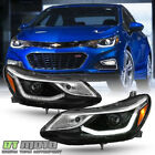 2016-2019 Chevy Cruze Projector Style w/ LED DRL Headlights Headlamps Left+Right (For: 2017 Chevrolet Cruze LT Hatchback 4-Door 1.4L)