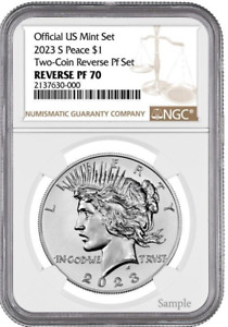 New Listing2023 S Peace Dollar $1 Reverse Proof  NGC PF70 W/OGP #377
