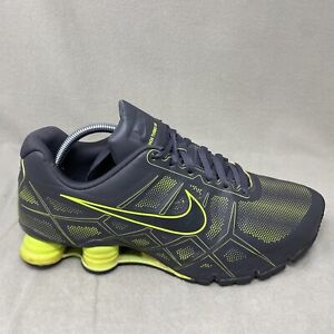 Nike Shox Turbo XII Mens Size 11.5 Gray Green Athletic Sneakers Shoes 472531-003