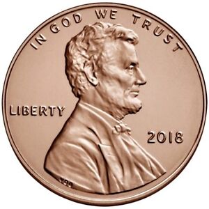 TWO  (2)  2018 - P    BU  Lincoln Shield Pennies from Logistics Rolls