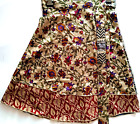 Vintage Sari Magic Wrap Skirts Multicolor Bohemian Hippie Skirt Mini Skirt