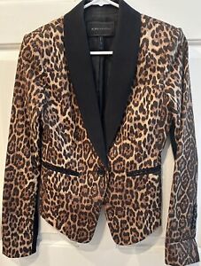 BCBG Max Azria Leopard Blazer Size XS
