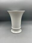 Vintage White Porcelain Vase Schumann Arzberg Germany Trumpet Vase 7”