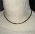Vintage Signed Linser gold-tone Necklace Choker 14.5”