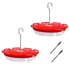 Hummingbird Feeder With 8 Feeding Ports Hanging Birds Lover Outdoor Patio 2 Pack