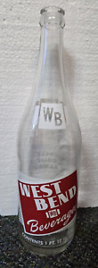 New ListingVintage WB West Bend Beverages 12 Oz Soda Pop Bottle West Bend, Wisconsin