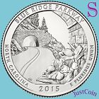 2015-S BLUE RIDGE PARKWAY (NC) QUARTER FROM U.S. MINT ROLL UNCIRCULATED