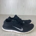 Nike Free Flyknit 4.0 Womens Black Athletic Shoes Sneakers 631050-001 Size 10