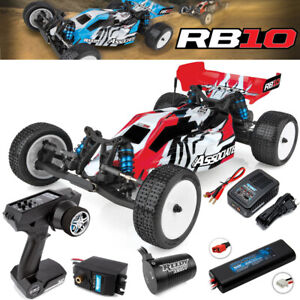 Associated 90032C 1/10 RB10 2WD Brushless Off-Road RTR Buggy Red Lipo Combo