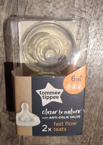 New ListingTommee Tippee Closer To Nature Fast Flow Teats 2 Pack