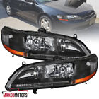 Black Headlights Fits 1998-2002 Honda Accord 2/4Dr Headlamps Left+Right 98-02 (For: 2000 Honda Accord)
