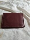 Reddish Brown Vintage Leather Trifold Wallet