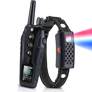 Color LCD 1100 Yard Remote Dog Training Shock Collar for Small Medium Large Dogs