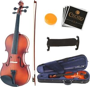 Mendini By Cecilio Violin For Beginners, Kids & Adults -Beginner Kit w/Hard Case