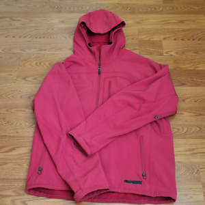 Burton Snowboard Ski Jacket DryRide Mens XL Hood Vented Shell Pockets Red