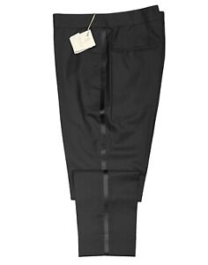 Brunello Cucinelli Men's Tuxedo Pants Size 34 / 50 Grey Wool & Silk -$1,350 MSRP