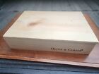 Vintage Pine Wood Storage Box w/ Lid 14.5x10x3.5 Olive & Cocoa Shipping Crate