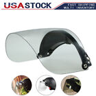 3-Snap Flip Up Motorcycle Open Face Helmet Visor Shield Vintage Universal C9K0