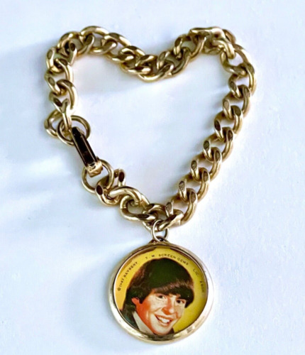THE MONKEES Vintage Davy Jones Bracelet  / Charm 1967 Screen Gems